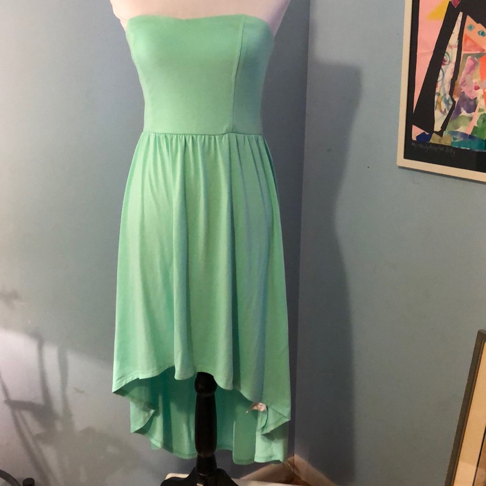 Xhiliration High low  tube dress | Green| M